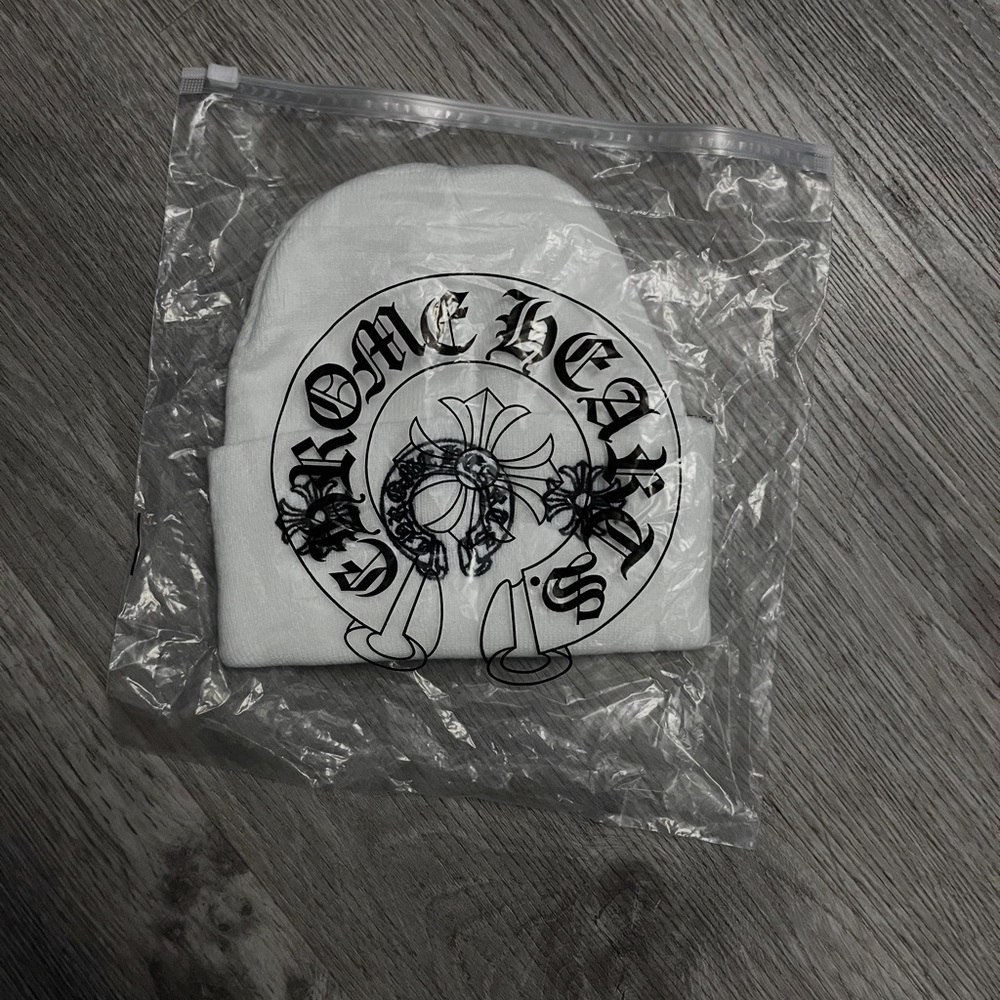 Chrome Hearts White Knit Hat